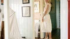 Woman blondes models sienna miller high heels