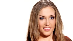 Woman blondes models Simple Background Darinka