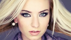 Woman blondes models skinny