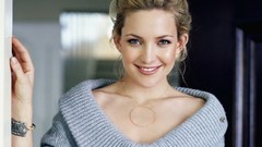 Woman blondes models sweaters