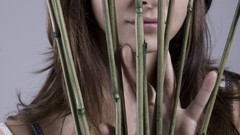 Woman blondes shadows models