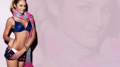 Woman blondes skirts scarfs bra candice swanepoel underwear 