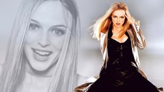 Woman blondes smiling