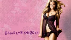 Woman blondes smiling lingerie brooklyn decker