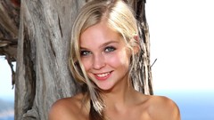 Woman blondes smiling models Sienna MPL Studios magazine