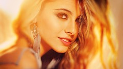 Woman blondes sunlight