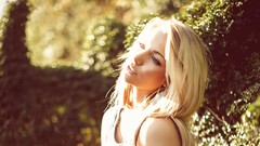 Woman blondes sunlight