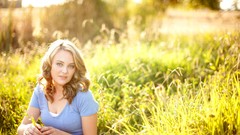 Woman blondes sunlight Taylor McCutchan