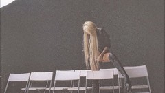 Woman blondes tattoos lingerie piercings Alexander Tikhomirov 