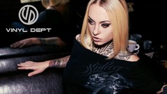 Woman blondes tattoos piercings models Russians Teya Salat