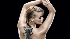 Woman blondes tattoos short hair models