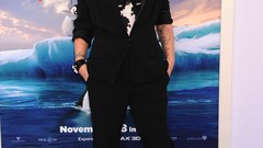 Woman blondes tattoos singers black dress cleavage Pink 