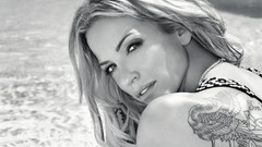 Woman blondes tattoos swimsuits Sarah Harding