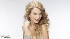 Woman blondes taylor swift smiling singers curly hair