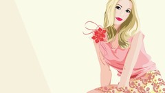 Woman blondes vectors