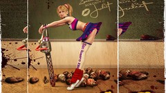 Woman blondes video games lollipop chainsaw