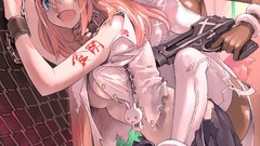 Woman blood Anime clothes stockings anime girls bondage