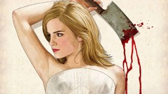 Woman blood blondes emma watson artwork