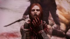 Woman blood gloves the elder scrolls v skyrim redheads video 