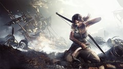 Woman blood tomb raider