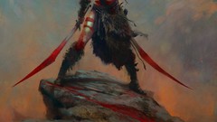 Woman blood Warriors barbarian