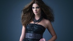 Woman blue background ashley greene