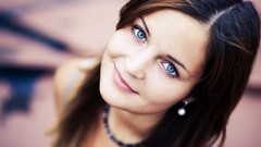 Woman blue eyes alina