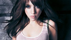 Woman blue eyes brunettes alexz johnson models