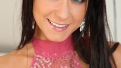 Woman blue eyes brunettes Kristina Uhrinova