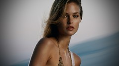 Woman blue eyes brunettes models bar refaeli