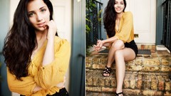 Woman blue eyes brunettes models emily rudd
