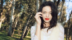 Woman blue eyes brunettes models fashion model fashion 