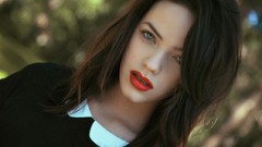 Woman blue eyes brunettes models fashion model fashion 