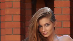 Woman blue eyes brunettes models Indiana A