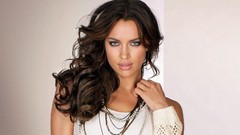 Woman blue eyes brunettes models irina shayk