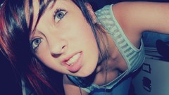 Woman blue eyes brunettes teen jailbait