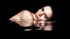 Woman blue eyes brunettes turkish Nil Karaibrahimgil