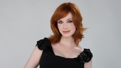 Woman blue eyes christina hendricks redheads