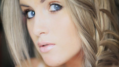 Woman blue eyes faces