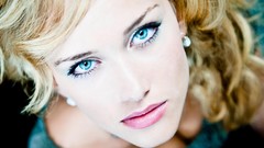Woman blue eyes models