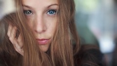 Woman blue eyes models
