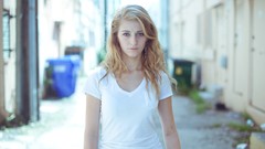 Woman blue eyes models Brianne