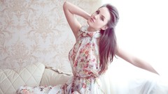 Woman blue eyes models Kristina Rodionova