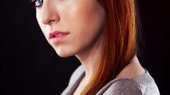 Woman blue eyes models redheads