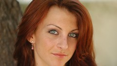 Woman blue eyes redheads