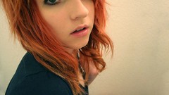 Woman blue eyes redheads