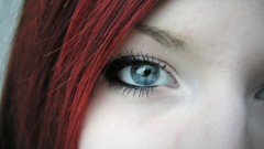 Woman blue eyes redheads