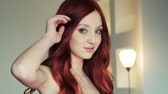 Woman blue eyes redheads