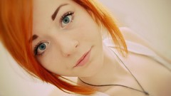 Woman blue eyes redheads
