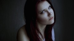 Woman blue eyes redheads